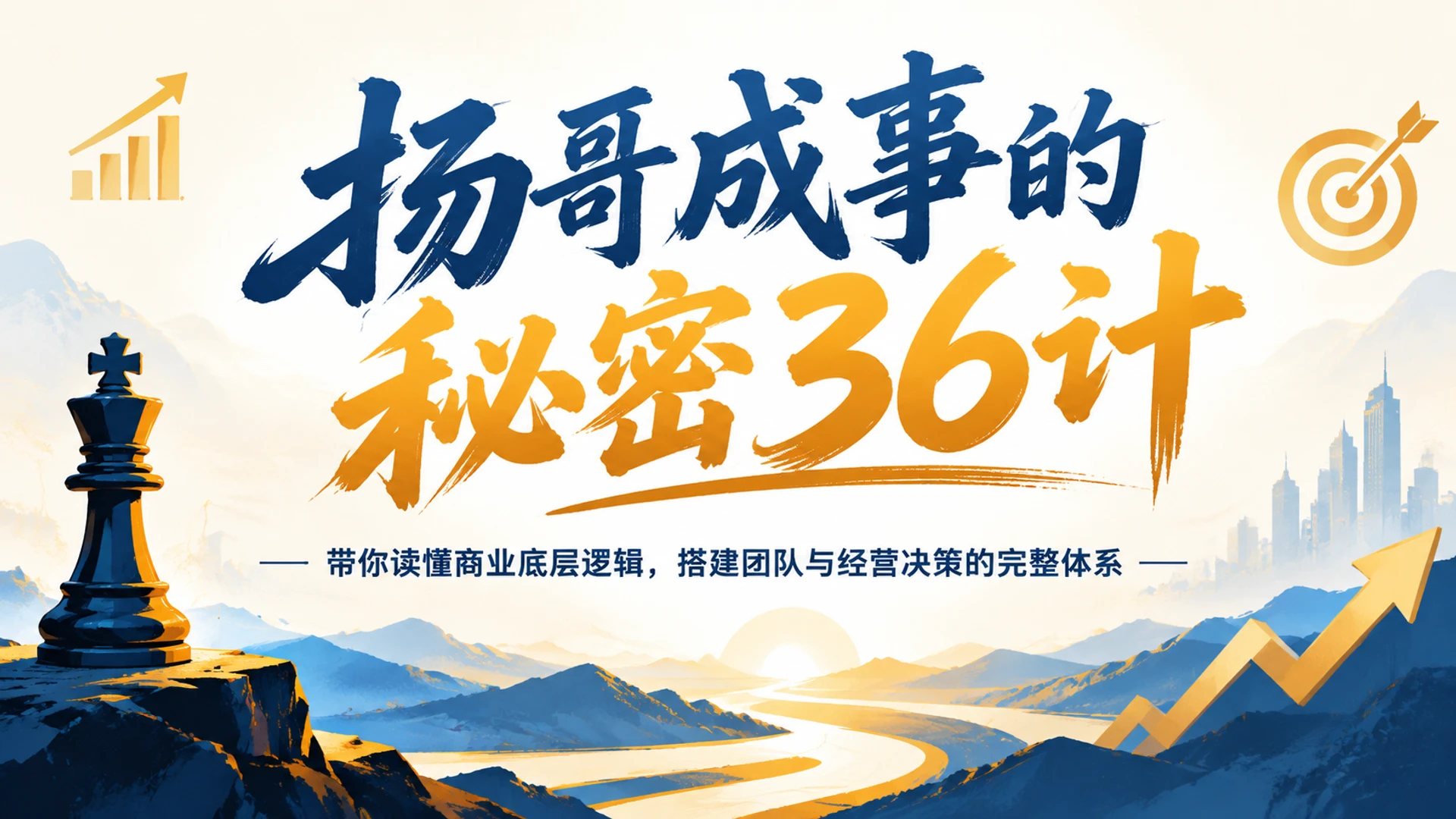 【精】扬哥成事的秘密36计,带你读懂商业底层逻辑,搭建团队与经营决策的完整体系 【精】扬哥成事的秘密36计,带你读懂商业底层逻辑,搭建团队与经营决策的完整体系