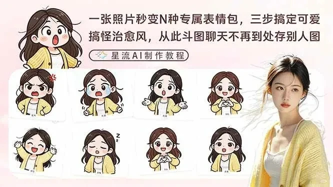 【精】一张照片秒变N种专属表情包，三步搞定可爱搞怪治愈风，从此斗图聊天不再到处存别人图
