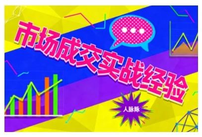 【精】市场成交实战经验，从认知觉醒到实操落地，快速掌握市场开拓与成交核心能力