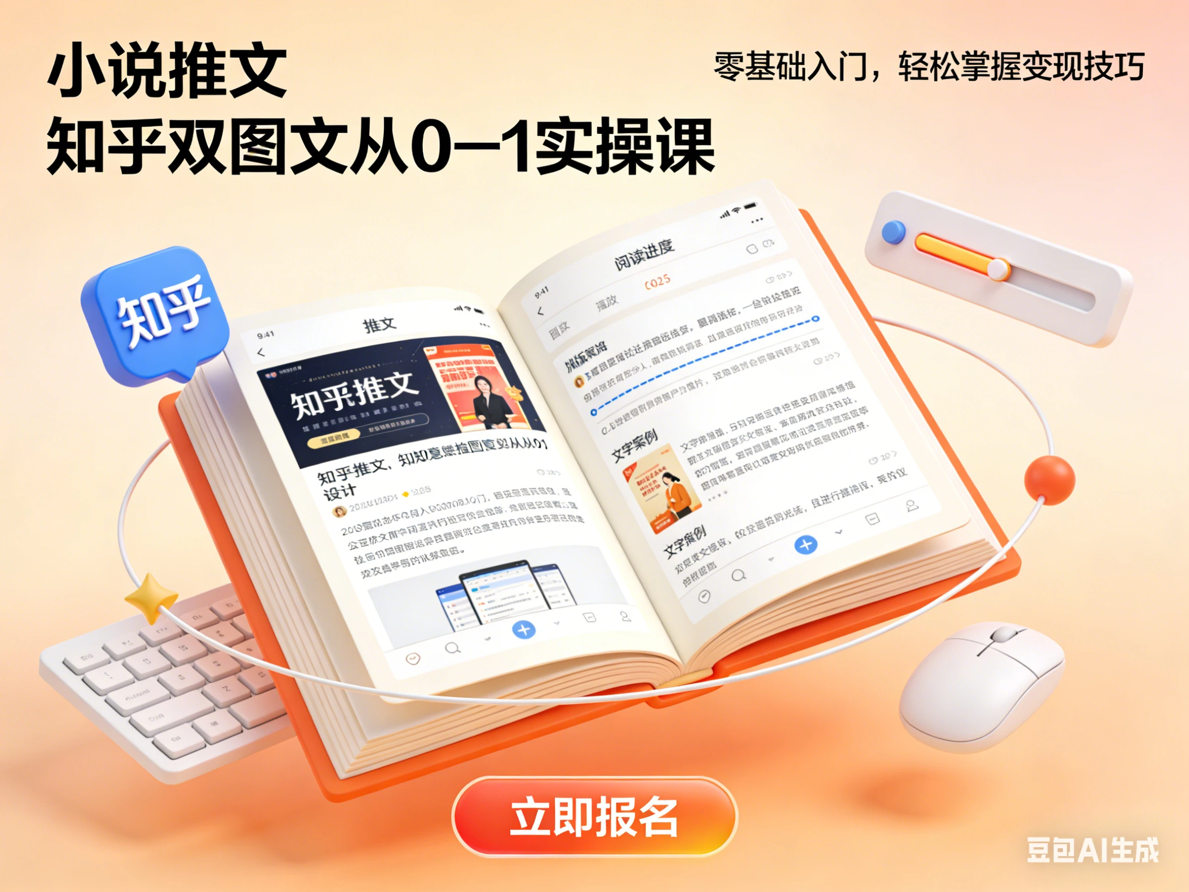 小说推文 知乎双图文从0—1实操课