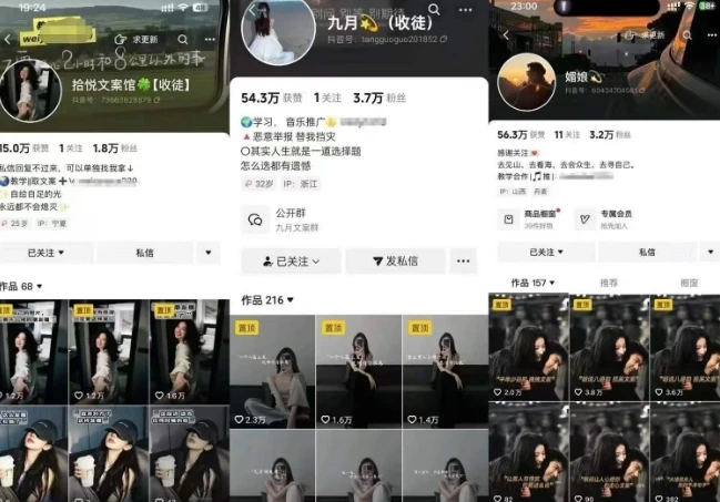 【精】抖音图文文案赛道新玩法，快速养号起号，广告收益分成+橱窗带货+教学收徒等