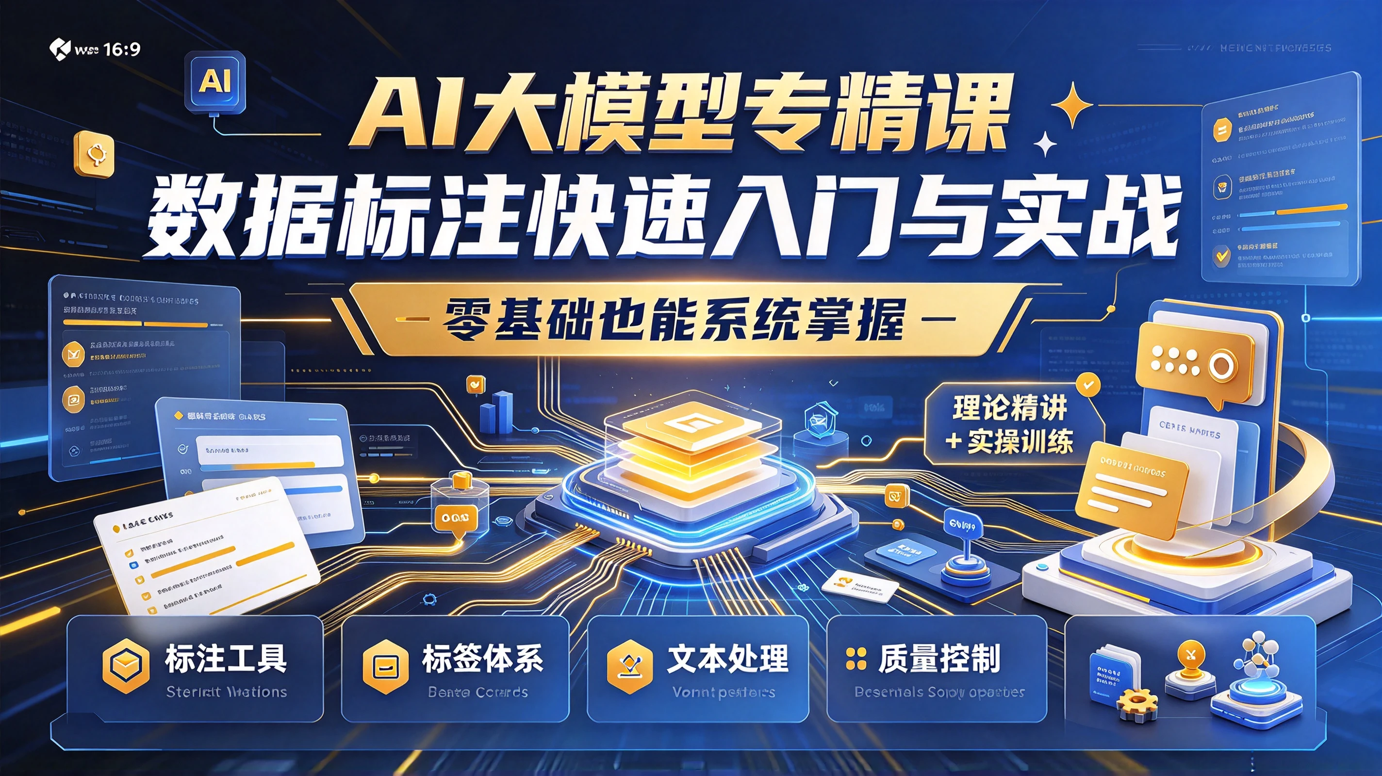 【精】AI大模型专精课,数据标注快速入门与实战,零基础也能系统掌握 【精】AI大模型专精课,数据标注快速入门与实战,零基础也能系统掌握