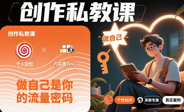 【精】创作私教课，做自己是你的流量密码