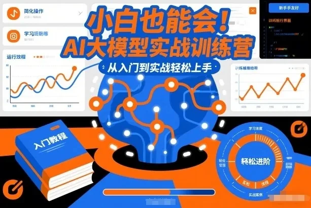 【精】小白也能会！AI大模型实战训练营，从入门到实战轻松上手