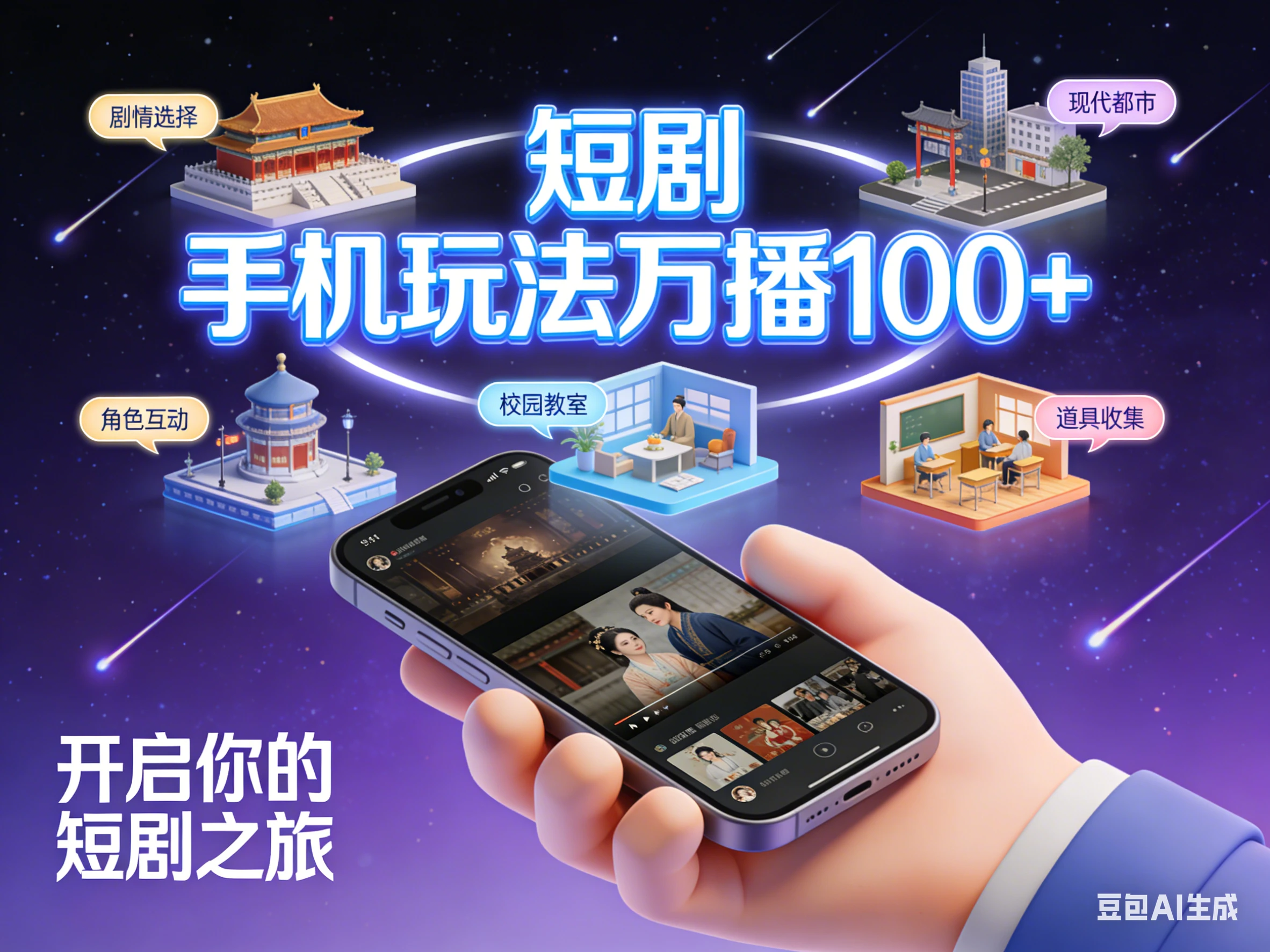 短剧 手机玩法万播100+